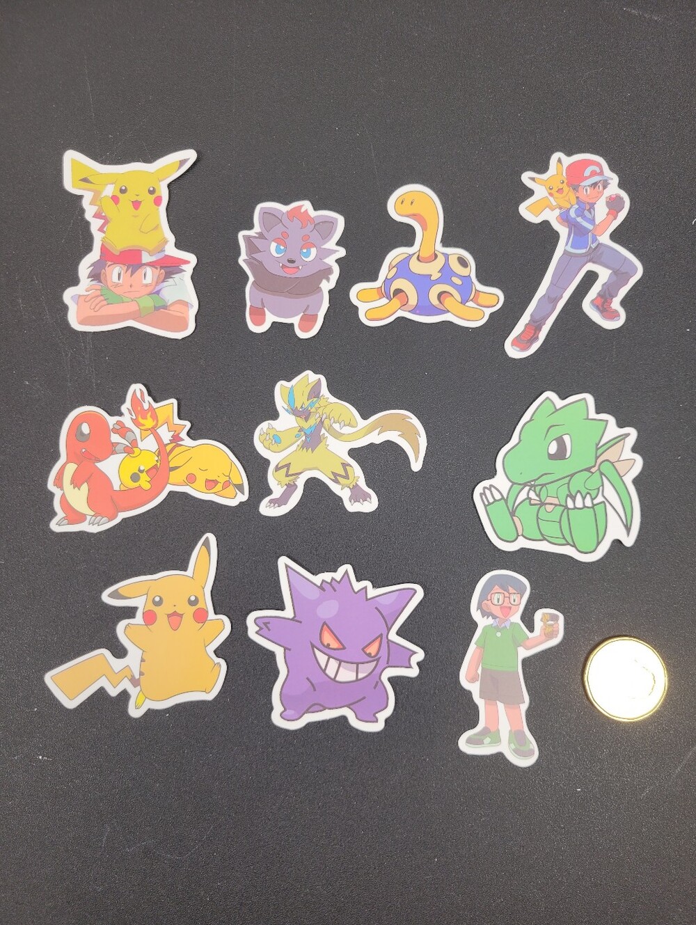 3/$20 10pcs Lot Pokemon Waterproof Stickers Set #003